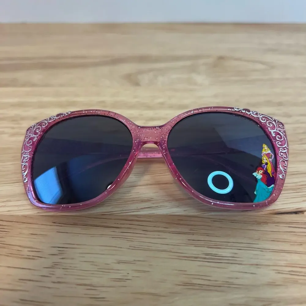 Disney Princesses Pink Silver Sunglasses Ariel Rapunzel Aurora Disney World